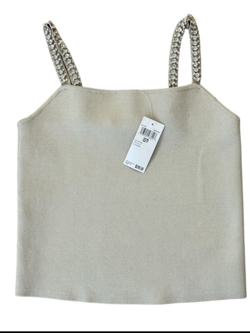 House of Harlow 1960 Cream Jeweled Strap Cami
